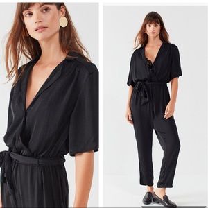 NWT Urban Outfitters Bezel Wrap Belted Jumpsuit